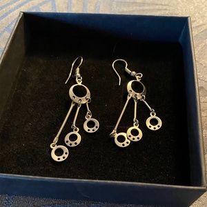 sterling silver drop earrings
